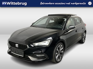 Seat Leon 1.4 TSI eHybrid PHEV FR / AUTOMAAT/ PANO/ LEER/ ACC/ DCC/ MEMORY SEAT/ STUUR+STOELVERWARMING/ DODEHOEK/ PARK.SENSOREN V+A/ CAMERA/ FULL LINK/ KEYLESS/ DIGITAL DASH/ NAVI/ DAB/ CLIMA/ LED/ 18'' LMV