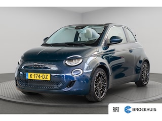 Fiat 500 La Prima Cabrio 42 kWh | SOH 89,41% | Camera | Stoelverwarming | Navigatie | Parkeersensoren | Keyless Entry & Start |