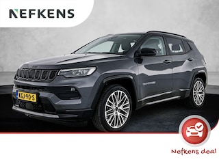 Jeep Compass 1.5T e-Hybrid Summit 130pk Automaat | Stoelen-pakket | Navigatie | Adaptieve Cruise Control | 19"LMV | LED | Camera | Leder |