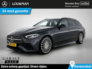 Mercedes-Benz C-klasse Estate 180 AMG Nightpakket | Trekhaak | Alarm | Memory | Dode Hoek Ass | CarPlay | Keyless Go | Premium Sfeerverlichting | Inclusief 24 maanden Mercedes-Benz Certified garantie voor Europa.