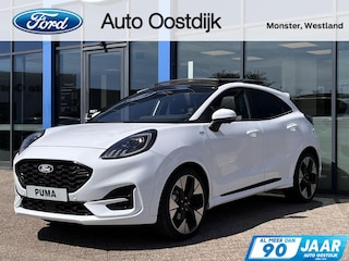 Ford Puma 1.0 EcoBoost Hybrid ST-Line X 155PK Automaat Afn. Trekhaak Panodak Winterpack Adaptieve Cruise 19" Velgen Camera B&O Keyless Matrix-LED Climate Privacy Glass *Full-Options*