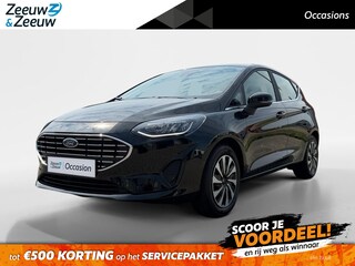 Ford Fiesta 1.0 EcoBoost Hybrid Titanium | Dealer onderhouden | Winter pack | Parkeersensor achter | Navigatie via carplay | Apple carplay & Android auto | Cruise control | Keyless entry |