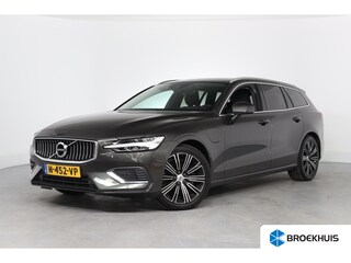 Volvo V60 2.0 T6 Recharge AWD Inscription Expression | Dealer Onderhouden| Trekhaak Wegklapbaar | LED | Navi | Clima | Elk. Achterklep | Cruise Adaptive | Parkeersensoren | Camera | Lichtmetalen Velgen