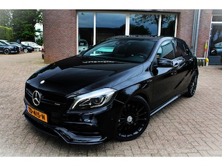 Mercedes-Benz A-klasse MB AMG 45 4MATIC Carplay, CC, LED, Sportstoelen, NAVI, Parksens V en A, Grootlichtassistent, Airco, 19" AMG LMV