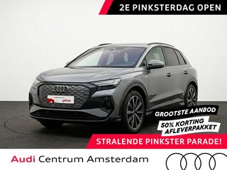 Audi Q4 40 Launch edition S Competition 77 kWh 204pk | Panoramadak | Elektrisch verstelbare stoelen | Sonos Audio | Jhead up Display | Keyless |