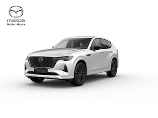Mazda CX-60 e-Skyactiv PHEV Homura Plus - Zwart Nappa Leder | 12,3-inch TFT-kleurendisplay met bediening via centrale HMI Commander, touchscreen (voor Apple CarPlay / Android Auto™) of voice control | 12,3-inch digitale meterset | 20-inch lichtmetalen velgen, Black