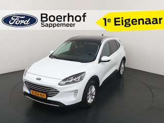 Ford Kuga 2.5 PHEV 225 pk Titanium | Trekhaak | Pano | Camera's | Adapt. cruise | 4 seiz. banden | 1e eig. | 100% dealer onderh.