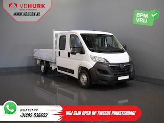 Opel Movano 2.2 140 pk DC Dubbel Cabine Open Laadbak/ 7 Pers./ 2.5t Trekverm./ Cruise/ Airco/ 288x215x35/ Pick up