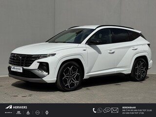 Hyundai Tucson 1.6 T-GDI PHEV N Line 4WD / Automaat / Dealer onderhouden / Fabrieksgarantie tot 04-2028 / Trekgewicht 1350 kg / Elektrische achterklep / Stuur- Stoel & Achterbank verwarming / Adaptief cruise control / Rondomzicht camera / Stoelventilatie /