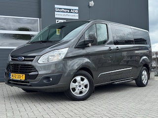 Ford Tourneo Custom 2.0 TDCI 131pk L2H1 Titanium | INCL. BTW en BPM | 9-PERS | L+R SCHUIF | Leder | Navi | Camera | Trekhaak