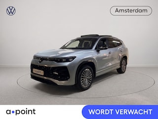 Volkswagen Tayron 1.5 eHybrid R-Line Edition 272 pk Automaat (DSG) | Verlengde garantie | Navigatie | Panoramadak | Trekhaak (wegklapbaar) | Parkeersensoren (Park assist) | Rondomzicht camera | Stoelverwarming v/a | Lederen bekleding |
