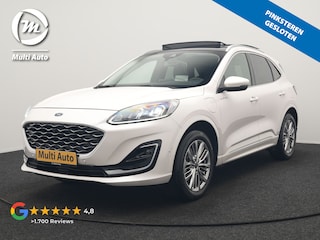 Ford Kuga 2.5 Vignale PHEV 225pk Dealer O.H. | Trekhaak Afn. | Panodak | Adaptive Cruise | Head Up | 360 Camera | Bang & Olufsen | Lederen Sportstoelen Memory & Verwarmd | Keyless | Achterbank Verwarmd | Blis | Stuur Verwarmd | Navigatie | DAB | Plug In Hybrid |