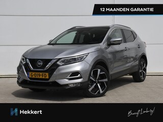 Nissan Qashqai Tekna 1.3 DIG-T 160pk Automaat 100% DEALER OND. | PANO-DAK | 19''LM PS4 | 360° CAM. | DODE HOEK | HALF-LEDER