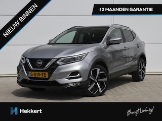 Nissan Qashqai Tekna 1.3 DIG-T 160pk Automaat 100% DEALER OND. | PANO-DAK | 19''LM PS4 | 360° CAM. | DODE HOEK | HALF-LEDER