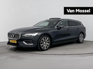 Volvo V60 2.0 T8 Twin Engine 407Pk AWD R-Design Plug In Hybride | Glazen Schuif / Kantel Dak | Navigatie | Apple / Android Carplay | Adaptive Cruise Control | Harman/Kardon Geluidsinstallatie | Stoel Verwarming & Koeling | Rondom Camera | Lederen Bekleding |