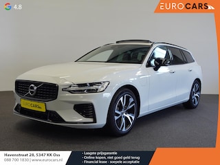Volvo V60 2.0 T6 Recharge AWD R-Design Panoramadak Navigatie Apple Carplay/Android Auto Camera Parkeersensoren Stoel- en stuurverwarming Cruise Control Blind Spot Assist Virtual Cockpit Climate Control