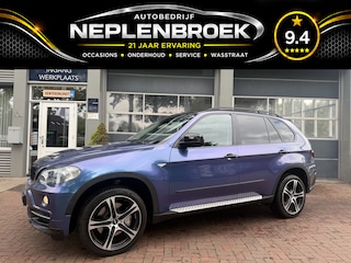 BMW X5 xDrive48i High V8 Executive Leer,Schuifdeur,20Inch,Navi,Cruise Trekhaak Bj 2007 355pk Speciale kleur folie
