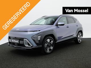 Hyundai Kona 1.6 GDI HEV Premium | Lederen bekleding | Stoelverkoeling | Stoelverwarming | Stuurverwarming | Adaptieve Cruise Control | 360 Camera | Keyless | DAB |
