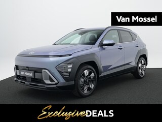 Hyundai Kona 1.6 GDI HEV Premium | Lederen bekleding | Stoelverkoeling | Stoelverwarming | Stuurverwarming | Adaptieve Cruise Control | 360 Camera | Keyless | DAB |