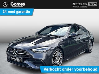 Mercedes-Benz C-klasse 200 AMG Line | Licht Interieur | Burmester | Memory | Head Up | Panoramadak | 360 Camera