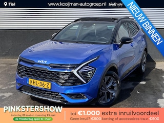 Kia Sportage 1.6 T-GDi Hybrid GT-Line Schuif-/kanteldak, stuur- & stoelverwarming, parkeersensoren, navigatie Apple CarPlay/Android Auto, dodehoekdetectie, auto VOL luxe!