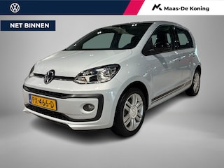 Volkswagen Up 1.0 60pk BMT High UP! · Cruise Control · P-Sensoren · 15"Velgen · Airco · Telefoonhouder · Mistlampen · Elek. Verstel- + Verwarmbare Spiegels ·