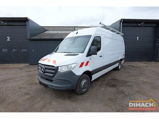 Mercedes-Benz Sprinter 516 maxi L3H2 - trekhaak - MBUX - handgeschakeld - 89395km - Sortimo werkplaatsinrichting met lier - RWD - 2.0 L diesel