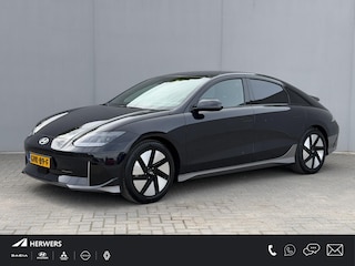 Hyundai Ioniq 6 Connect 77.4 kWh / SOH 100% / Fabrieksgarantie tot 12-2029 / HUD / Adaptieve Cruise / Warmtepomp / Navigatie / Camera  / Dodehoek Detectie / Elektr. Stoel / Elektr. Achterklep / Stoel & Stuurwiel Verwarming / CCS Snelladen /