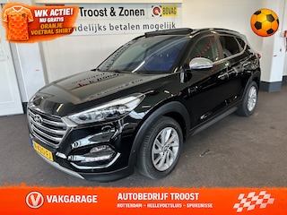 Hyundai Tucson 1.6 T-GDi Premium 4WD Automaat | Panoramadak | Inklapbare trekhaak | Lederen bekleding | Cruise control | Stoelverwarming+verkoeling | Achteruitrijcamera | Lane assist | Dodehoeksdetectie | Stuurverwarming