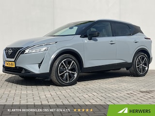 Nissan Qashqai 1.3 MHEV Tekna / Trekhaak (1.800KG) / Panoramadak / HUD / Elektr Bestuurders Stoel / Elektr. Achterklep / Cruise Control / 360 Camera / Apple Carplay&Android Auto /
