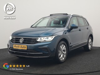Volkswagen Tiguan 1.4 TSI eHybrid Active PHEV 245pk Dealer O.H. | Trekhaak Af Fabriek | Panodak | Adaptive Cruise | Camera | Voorstoelen Verwarmd | IQ Light | Sfeerverlichting | Stuur Verwarmd | Keyless | Blis | Apple Carplay | Plug In Hybrid |