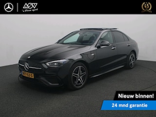 Mercedes-Benz C-klasse 300 e AMG Business Solution | Panorama - Schuifdak | Burmester Surround System | Head-Up Display | Memory Seats | 360° Camera | Digital Light Koplampen | Night Pakket