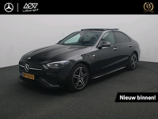 Mercedes-Benz C-klasse 300 e AMG Business Solution | Panorama - Schuifdak | Burmester Surround System | Head-Up Display | Memory Seats | 360° Camera | Digital Light Koplampen | Night Pakket