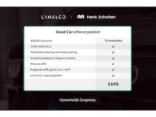 Lynk & Co 01 1.5 | Panoramadak | Camera | Elektrische bestuurdersstoel met geheugen | Stoelverwarming | Actieve bochtverlichting | Adaptieve Cruise Control | Stuurassistent | Lane Assist | Navigatie | Elektrische Achterklep | Keyless Entry | Dodehoekassistent