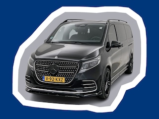 Mercedes-Benz V300d L3 AMG Line DC 4-Matic Spoilerset Elec schuifdeuren 360camera Dubbele cabine Trekhaak Led