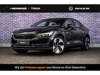 Polestar 2 Long Range Single Motor Plus 82 kWh | Pilot Pack | Climate Pack | Pixel LED | Panoramadak | Warmtepomp | Verwarmd stuurwiel | Verwarmde voorstoelen | Verwarmde achterstoelen | 360 Graden camera |