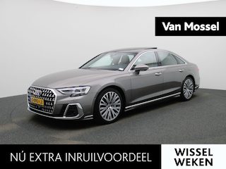 Audi A8 60 TFSI e quattro | PANORAMADAK | SOFTCLOSE | HEAD-UP | STOELKOELING & VERWARMING | MEMORY | B&O | S LINE IN & EXTERIEUR | VIRTUEEL | 360 CAMERA | LEDER | LED MATRIX | 12 MAANDEN BOVAG GARANTIE |
