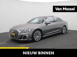 Audi A8 60 TFSI e quattro | PANORAMADAK | SOFTCLOSE | HEAD-UP | STOELKOELING & VERWARMING | MEMORY | B&O | S LINE IN & EXTERIEUR | VIRTUEEL | 360 CAMERA | LEDER | LED MATRIX | 12 MAANDEN BOVAG GARANTIE |
