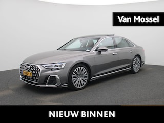 Audi A8 60 TFSI e quattro | PANORAMADAK | SOFTCLOSE | HEAD-UP | STOELKOELING & VERWARMING | MEMORY | B&O | S LINE IN & EXTERIEUR | VIRTUEEL | 360 CAMERA | LEDER | LED MATRIX | 12 MAANDEN BOVAG GARANTIE |