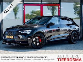 Audi e-Tron 50 quattro Launch edition plus 71 kWh | Nieuwe Elektromotor | ABT | Origineel Nederlands | Lederen Bekleding | Schuif/ Kantel Panorama Dak | Black Optic | Rode Klauwen | Stoelverwarming | Navigatie |