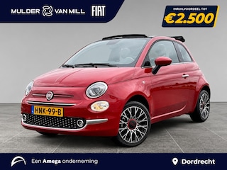 Fiat 500 Cabrio RED 1.0 Hybrid 70pk | NAVI | CLIMA | DAB+ | 16" LM-VELGEN | APPLE CARPLAY / ANDROID AUTO |