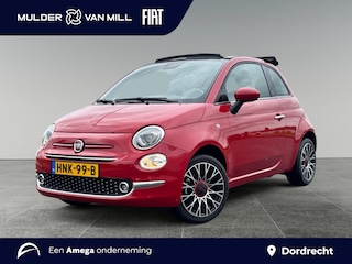 Fiat 500 Cabrio RED 1.0 Hybrid 70pk | NAVI | CLIMA | DAB+ | 16" LM-VELGEN | APPLE CARPLAY / ANDROID AUTO |