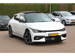 Kia EV6 GT-Line 77.4 kWh / Full option! / SoH 96% / Trekhaak / Panoramadak / 360Camera / Head-up / Keyless / 19'' / Half leder / Matrix LED / DAB / ACC / Stoelverwarming V+A / Warmtepomp