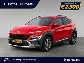 Hyundai Kona 1.6 GDI HEV Premium | TREKHAAK | LEDEREN BEKLEDING | NAVI | APPLE/ANDROID MULTIMEDIA | HEAD-UP DISPLAY | ADAP. CRUISECTR |