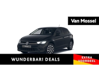 Volkswagen Polo 1.0 TSI Life Edition | Apple carplay | Adaptieve cruise control | Travel assist | Climate control | Afneembare trekhaak | Draadloze oplader | Achteruitrij camera |