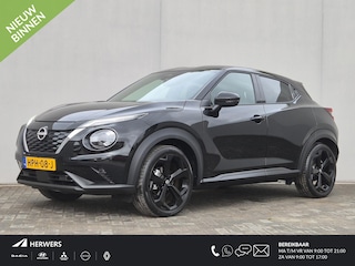 Nissan Juke 1.6 Hybrid Tekna / Fabrieksgarantie tot 05-2028<100.000 / Stuur- & Stoelverwarming / Bose Audio Systeem / Rondomzicht camera / Adaptief cruise control / Draadloze telefoon lader / Apple Carplay Android Auto / Keyless