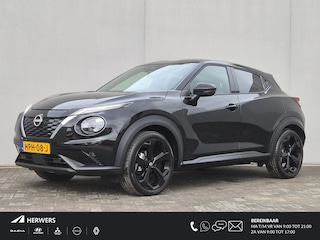 Nissan Juke 1.6 Hybrid Tekna / Fabrieksgarantie tot 05-2028<100.000 / Stuur- & Stoelverwarming / Bose Audio Systeem / Rondomzicht camera / Adaptief cruise control / Draadloze telefoon lader / Apple Carplay Android Auto / Keyless
