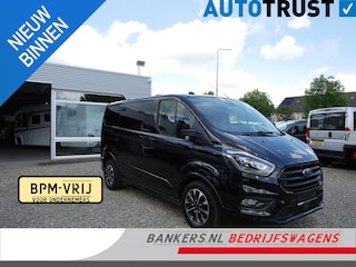 Ford Transit Custom 2.0 TDCI 185PK, L1H1, Sport, Dubbel Cabine, Airco, 2 x Schuifdeur