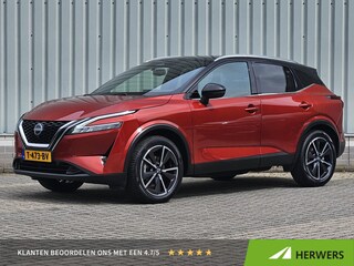 Nissan Qashqai 1.3 MHEV Tekna / Trekhaak / Panoramadak / Head-Up Display / Elektrisch Verstelbare Bestuurdersstoel / Elektrische Achterklep / Adaptief Cruise Control / Apple Carplay & Android Auto / Climate Control /