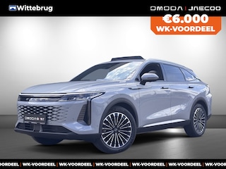 Omoda 9 SHS Premium Plug-In Hybride Automaat met 1100 km Range, ,Lichtgrijs lederen bekleding, Elektrsiche stoelverstelling voor en achter Uit voorraad leverbaar!